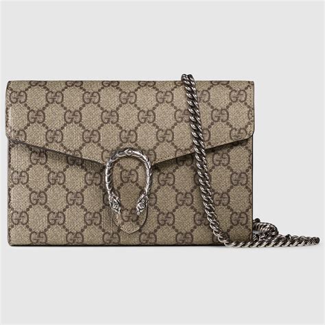 gucci dionysus gg supreme chain wallet|Gucci coin purse dionysus.